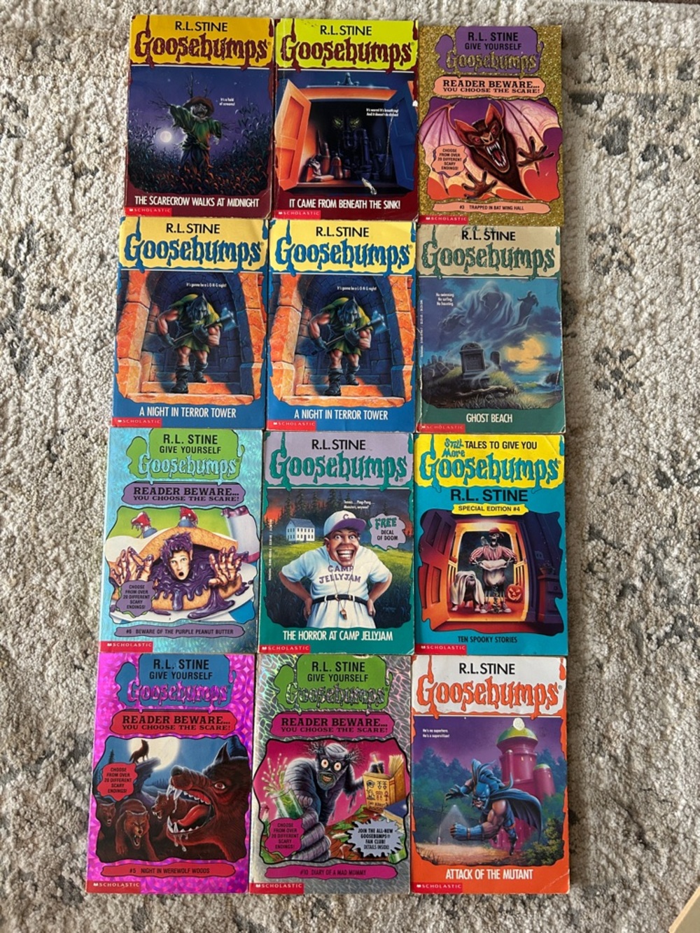 Goosebumps Paperback Book Lot - Colorful Covers
